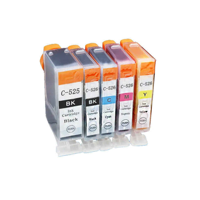 Чернильные картриджи PIXMA IP4850 MG5150 MG5250 MG5350 MG6150 MG6250 MX885 MX895 PGI 525 5 шт.|pgi 525|ink cartridge for