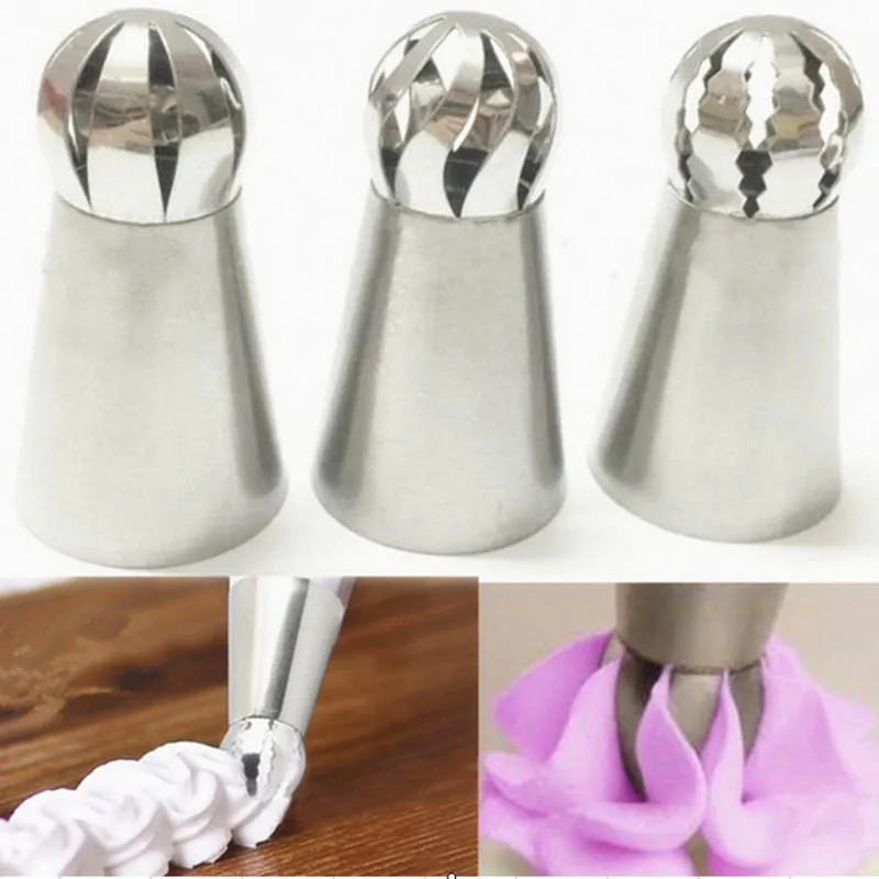 Мяч Форма глазури трубопроводов сопла из нержавеющей стали Сфера кекс заварной