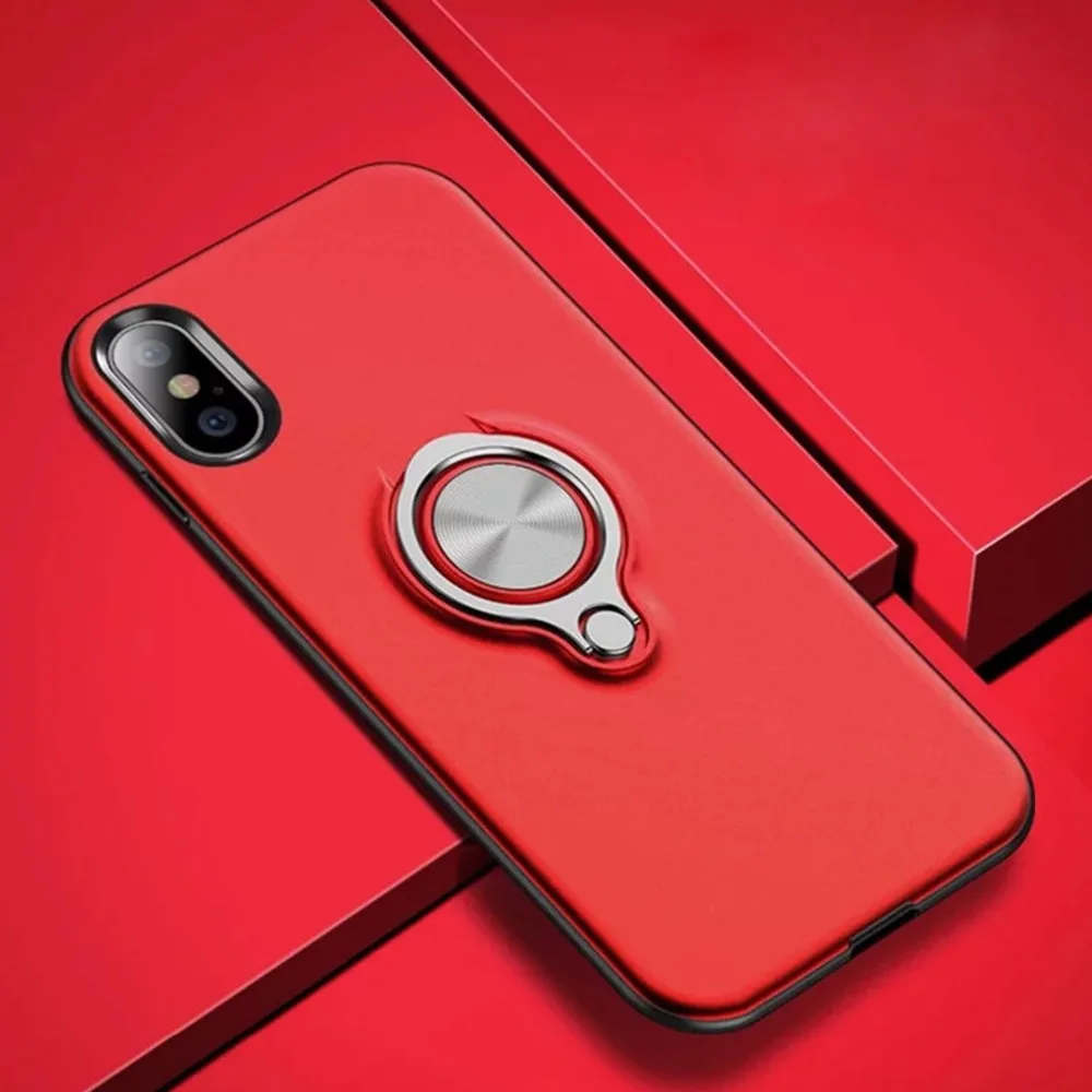 Hide Ring Stand Holder Phone Case For iPhone X XS MAX XR 11 8 7 6 6S Plus Car Magnet Back Cover Pro Coque | Мобильные телефоны и