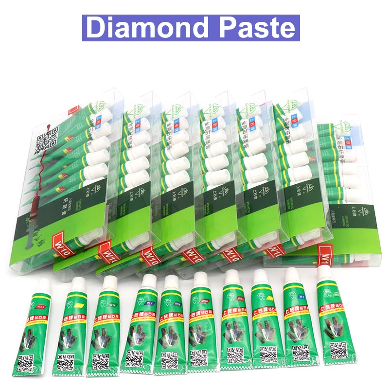 

1PCS Diamond Waterborne Abrasive Paste Tube Amber Jade Jewelry Mirror Grinding Polishing Paste Lapping Compound Mesh 320-10000