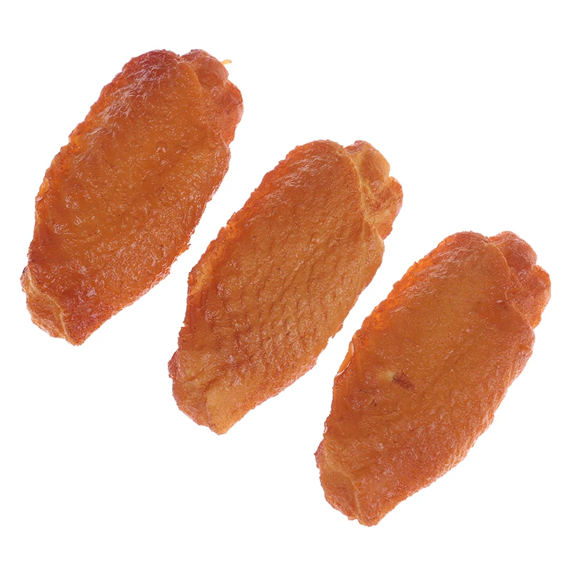 Кухня игрушка искусственные продукты моделирование вывеска с моделями мяса муляж курицы крылья ПВХ высокая имитация куриных крыльев