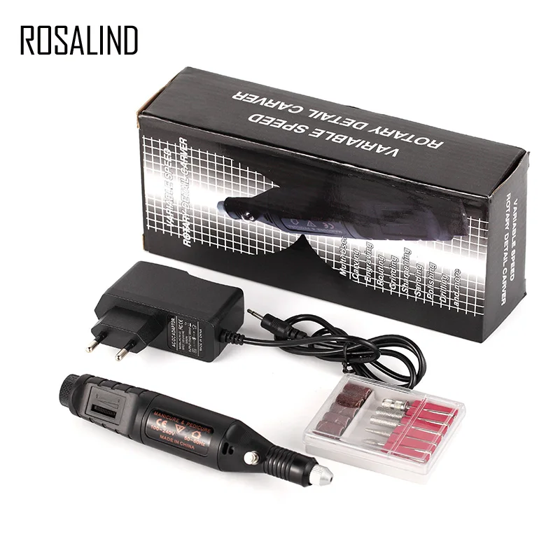 ROSALIND электрический набор сверл для ногтей профессиональная машинка