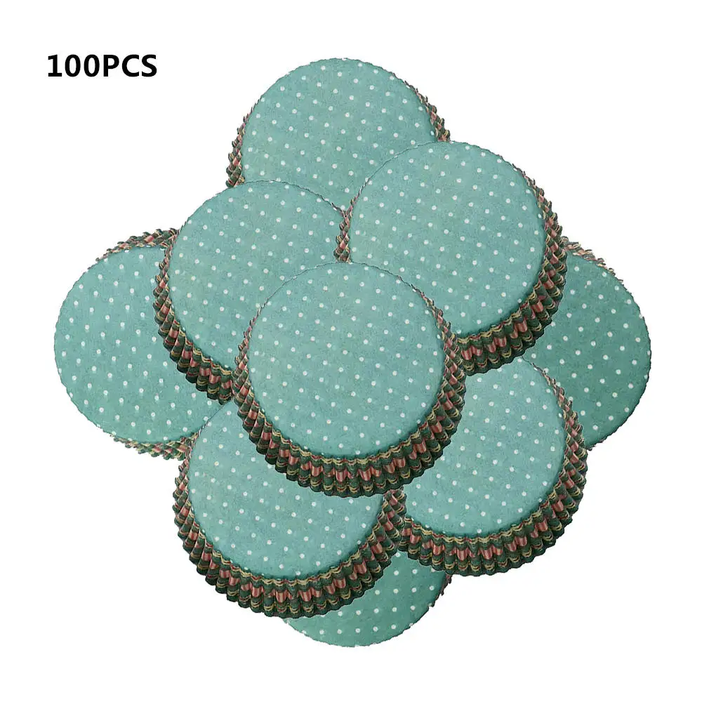 100 Cupcake обертка бумажный торт случае выпечки чашки лайнер Маффин десерт