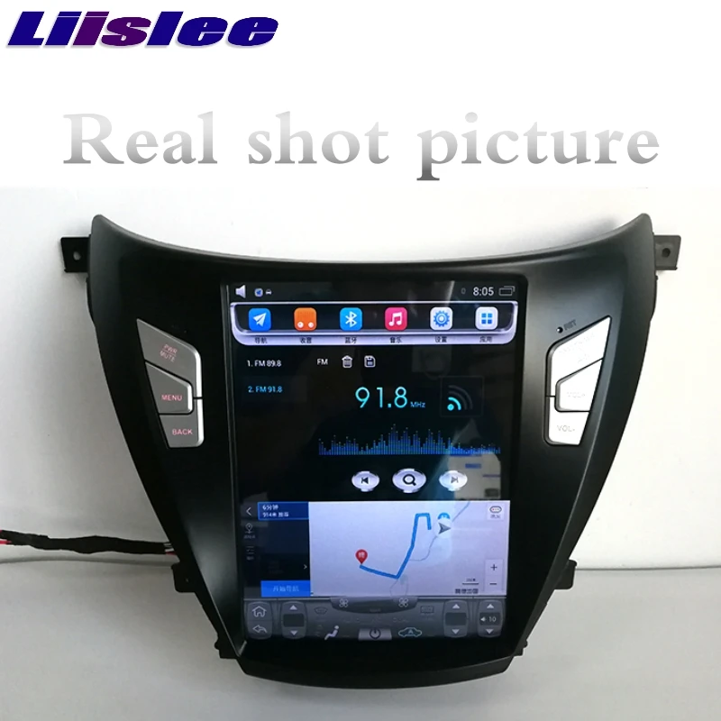 Для hyundai i35 Elantra Avante MD UD 2011~ NAVI LiisLee автомобильный мультимедийный плеер gps карты wifi Аудио CarPlay Радио Навигация