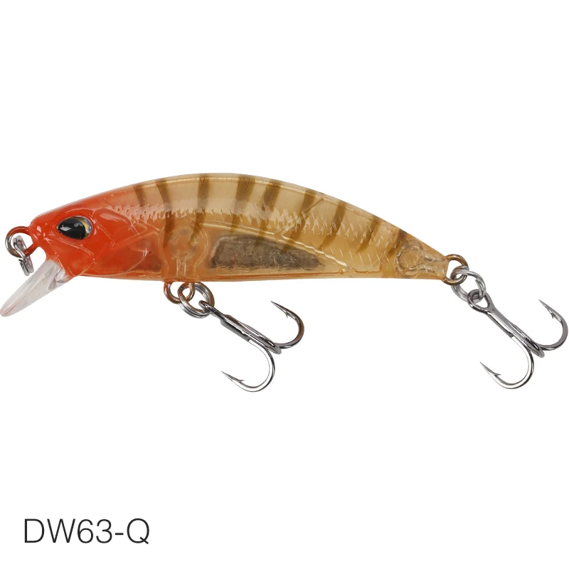 DW63-Q TSURINOYA для рыбалки приманки DW63 50 мм 5g опускается на дно воды мини блесна жесткая приманка искусственная приманка маленький Приманка Карандаш воблер, твердая приманка - Цвет: DW63-Q