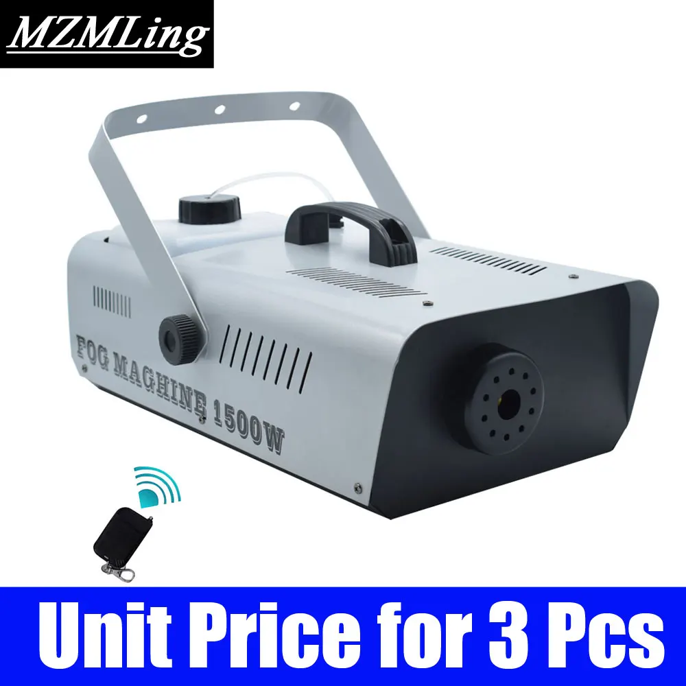 Unit Price for 3 Pcs 1500 Вт 3л противотуманная машина провода/дистанционное управление туманообразователь Дыма DJ/бар/вечерние/шоу/сценическая машина - Цвет: Unit Price for 3 Pcs