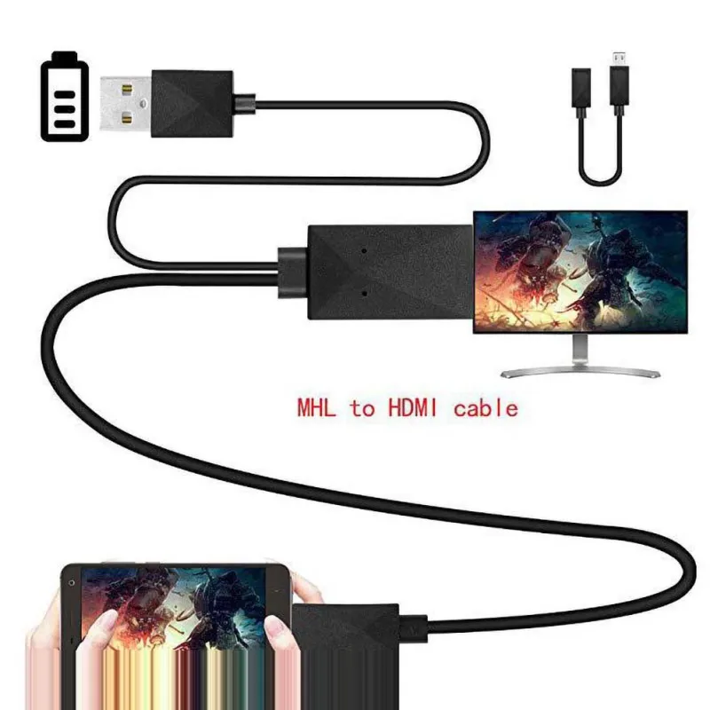 1 8 м кабель Micro USB MHL к HDMI 5 Pin и 11 HD TV кабели адаптер для SamSung HuaWei Xiaomi HTC Новинка |