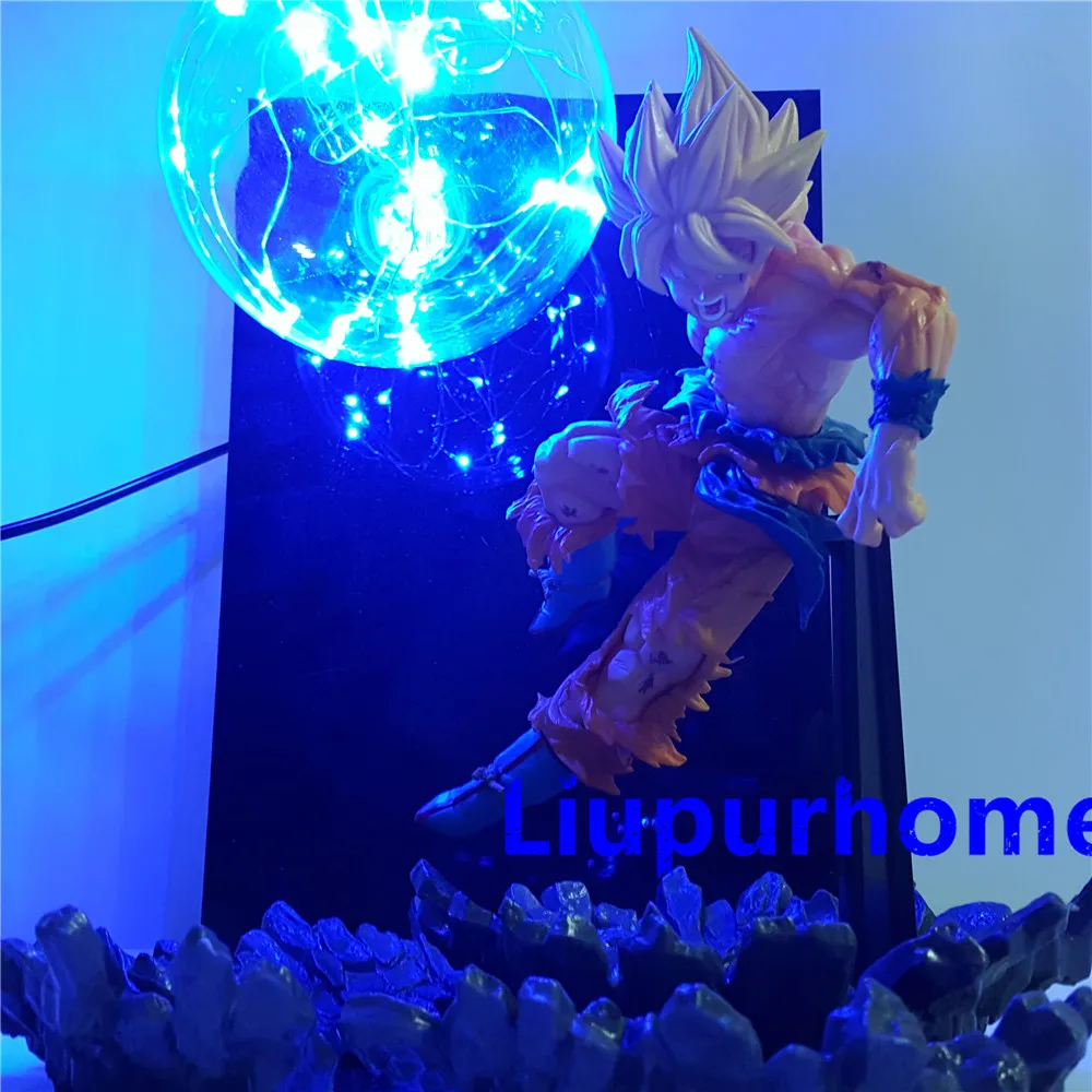 Dragon Ball Z Son Goku Super Saiyan 2 аниме Lampara светодиодный настольная лампа ночные светильники Ligting Фигурки игрушки украшения комнаты лампы