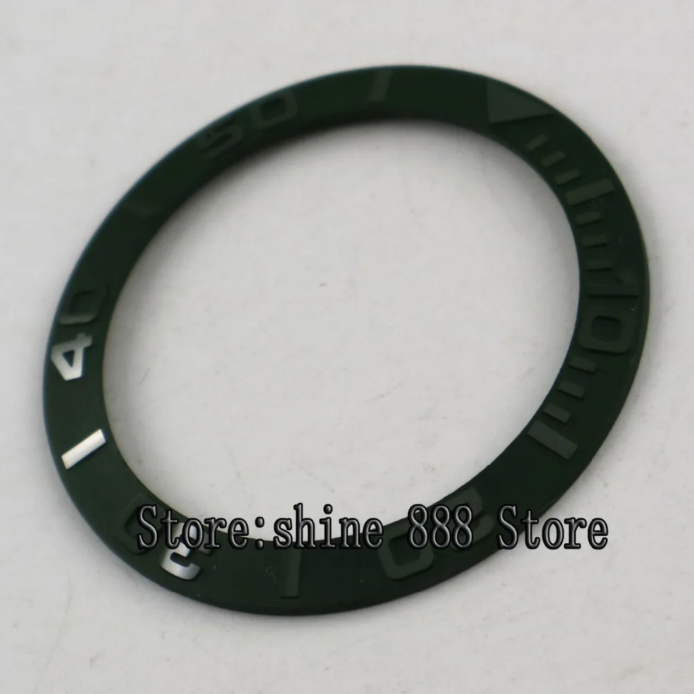

38mm brushed green ceramic bezel insert for 40mm sub mens watch
