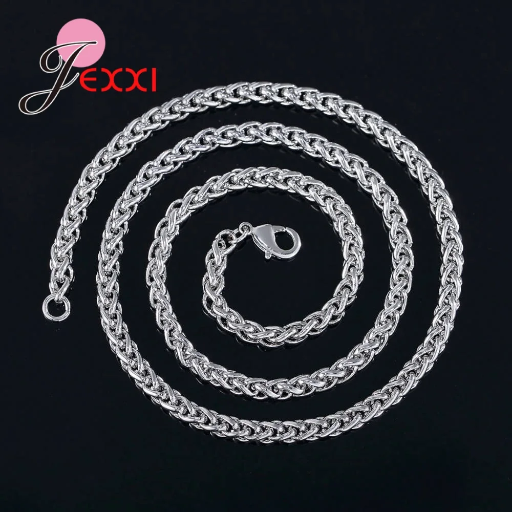 Ожерелье из серебра 925 пробы для мужчин и женщин|Ожерелья| |