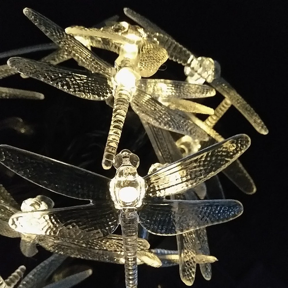 Уличная светодиодная гирлянда на солнечной батарее 5 м 20 светодиодов световая