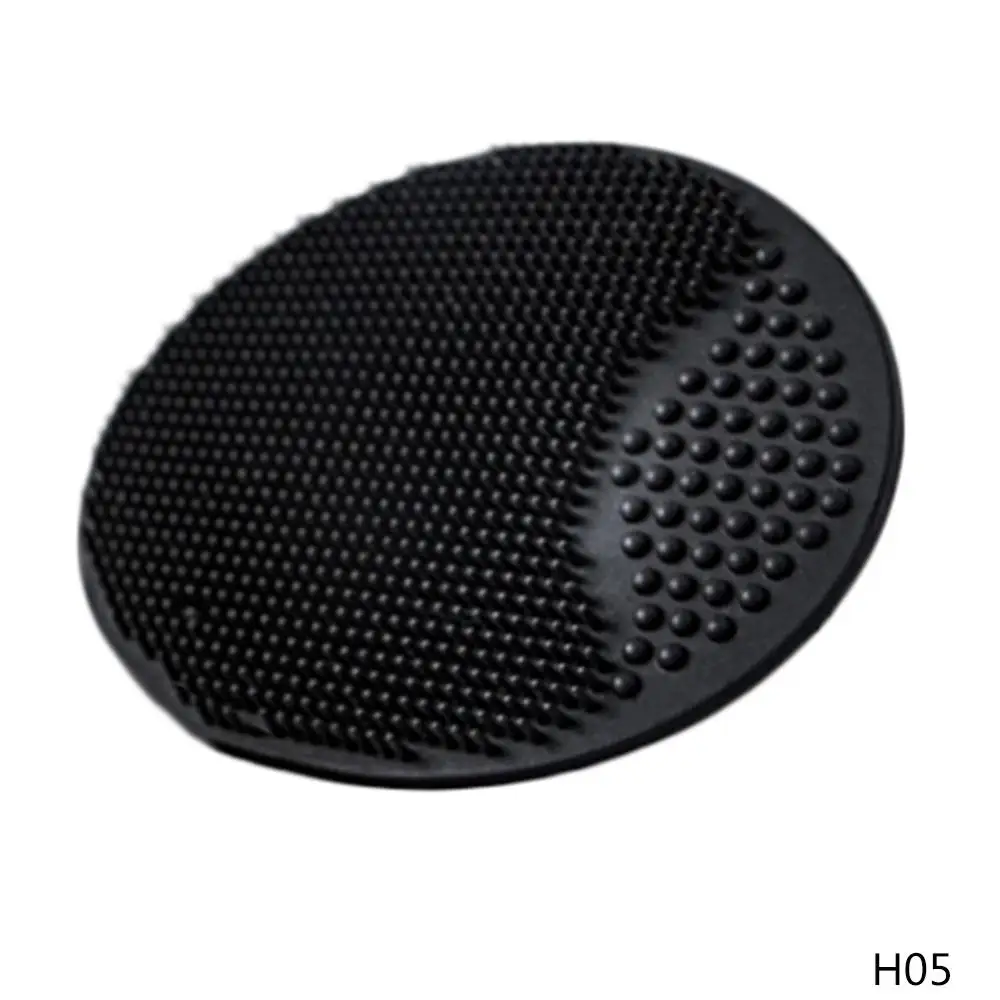 H05 1 шт., Мягкая силиконовая Очищающая щетка для лица, для мытья лица, отшелушивающая щетка для удаления черных точек, для удаления кожи, спа-скраб, инструмент, детский шампунь - Цвет: H05
