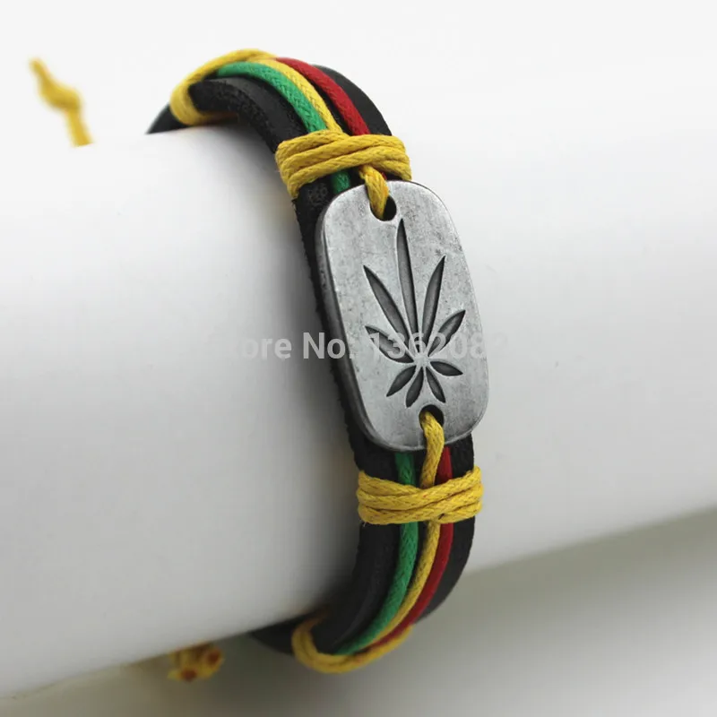 Модные красные желтые зеленые конопляные браслеты ручной работы из сплава