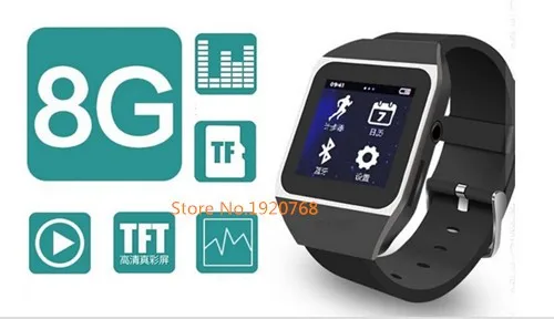 8 ГБ часы MP4 плеер + Bluetooth наушники bluetooth спортивные беспроводные Спорт игроки|mp4