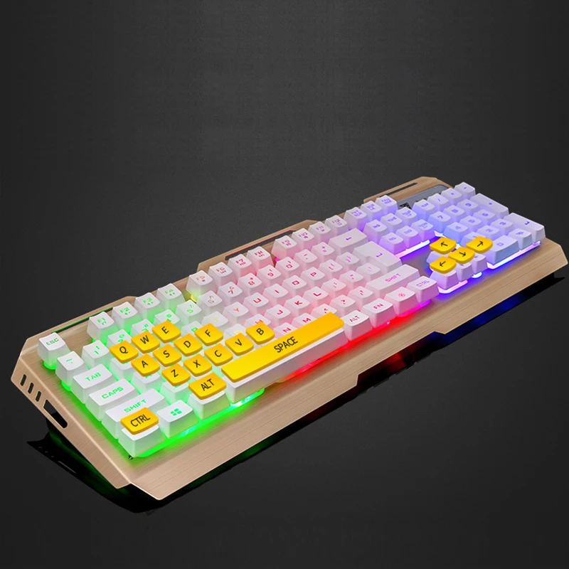Клавиатура и мышь английская RGB светодиодная подсветка с подсветкой Игровая клавиатура Механическая аналогичная эргономичная для PC Gamer