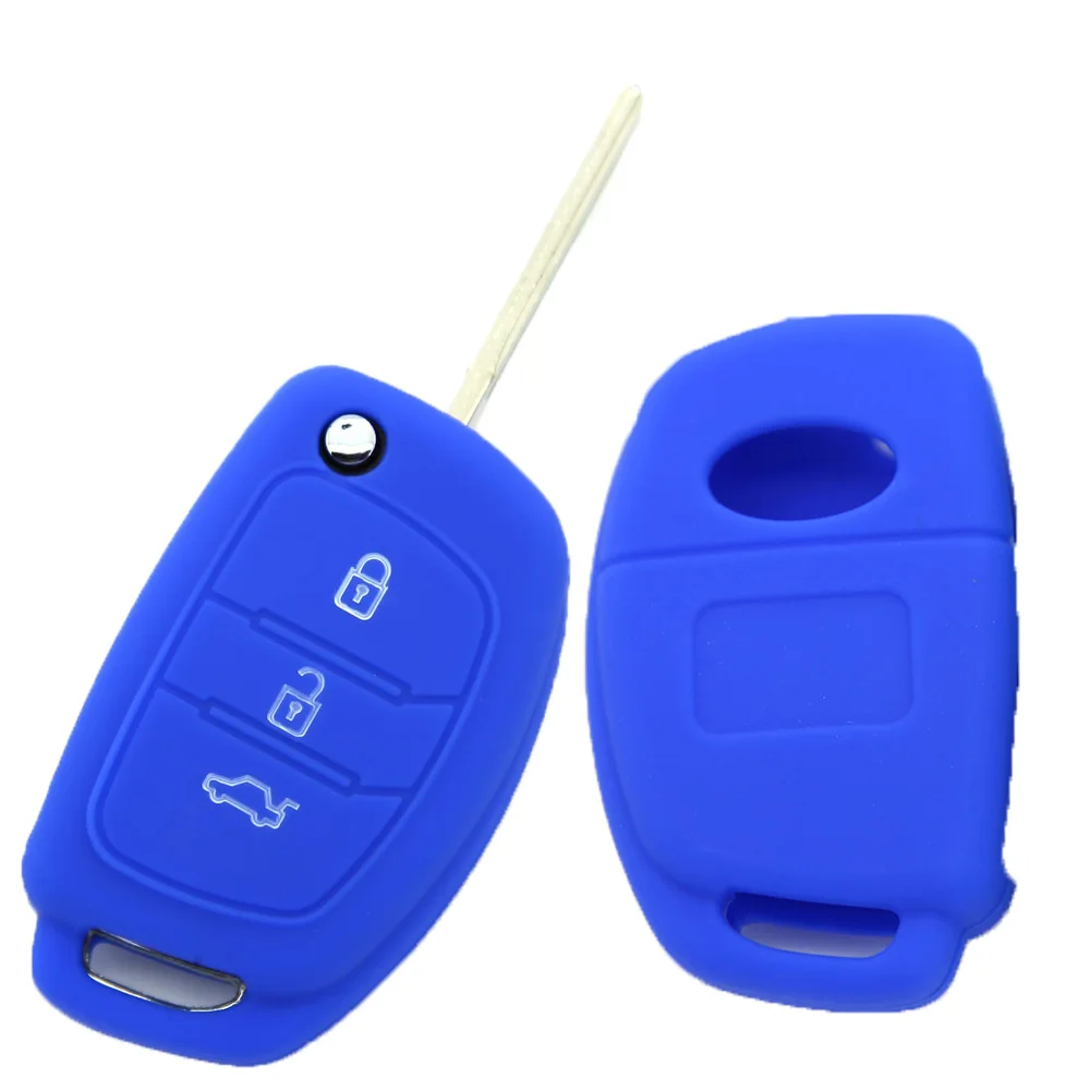 Купить 2 отправить один автомобиль ключевые чехол силиконовый для hyundai i10 i20 IX25 IX35