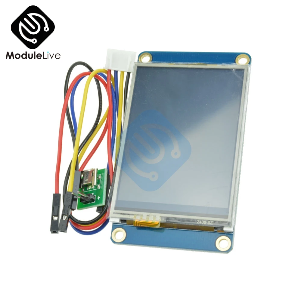 2," 2,4 дюймов Nextion TFT lcd HMI Интеллектуальный умный USART UART последовательный сенсорный модуль Дисплей для Raspberry Pi 2 A+ для Arduino