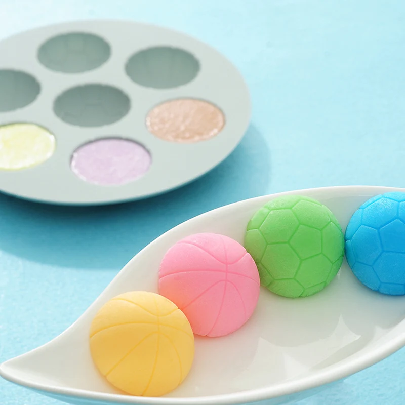 3D футбольные силиконовые формы для шариков помадки инструменты украшения торта