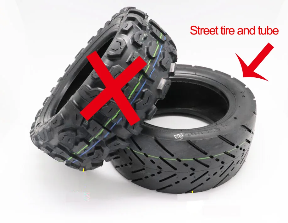 Street tire and tube Электрический скутер 11 дюймов Off Road 80 км/ч батарея 60V3200W Электрический мотор взрослый kick e скутер складной patinete electrico adulto - Цвет: Street tire and tube