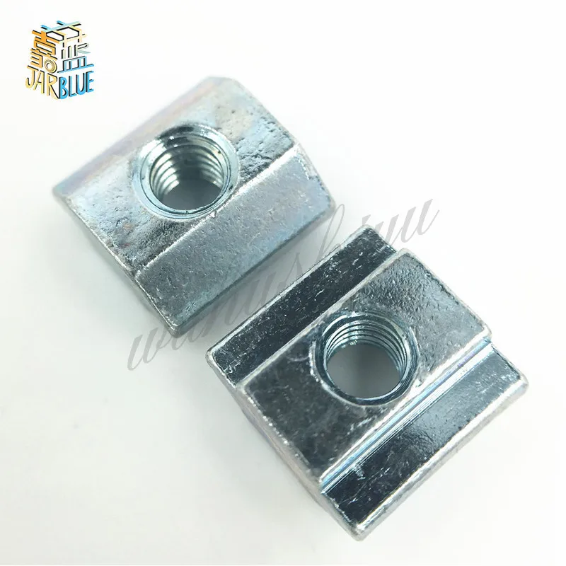 50 шт./лот т скользящий молоток гайка квадратные гайки M5 M4 2020 алюминиевый профиль