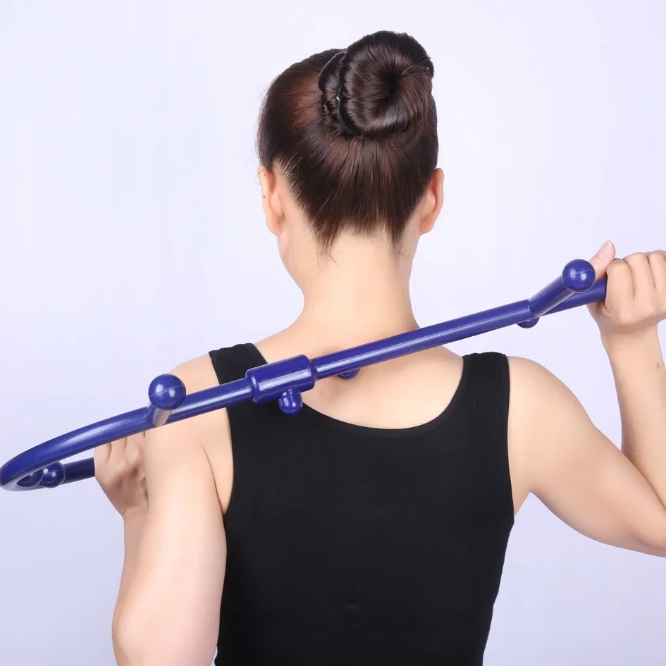 Съемный массажный ролик для йоги трапециевидный массажер палка самомассажер