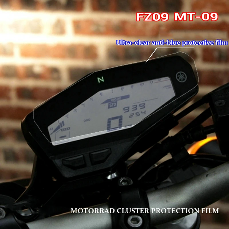 MT 09 moto blu ray защитная пленка против царапин для экрана защита спидометра YAMAHA 2013 2014