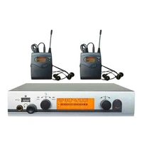 2 receivers wireless in ear monitor system with usb personal in ear monitor system stage ear monitors dj equipments 40 channels