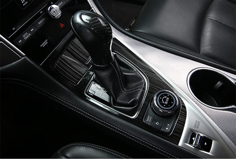 For Infiniti Q50 2014-2018 Car gear lever head decoration Shift cover Interior Gear set Patch accessories | Автомобили и