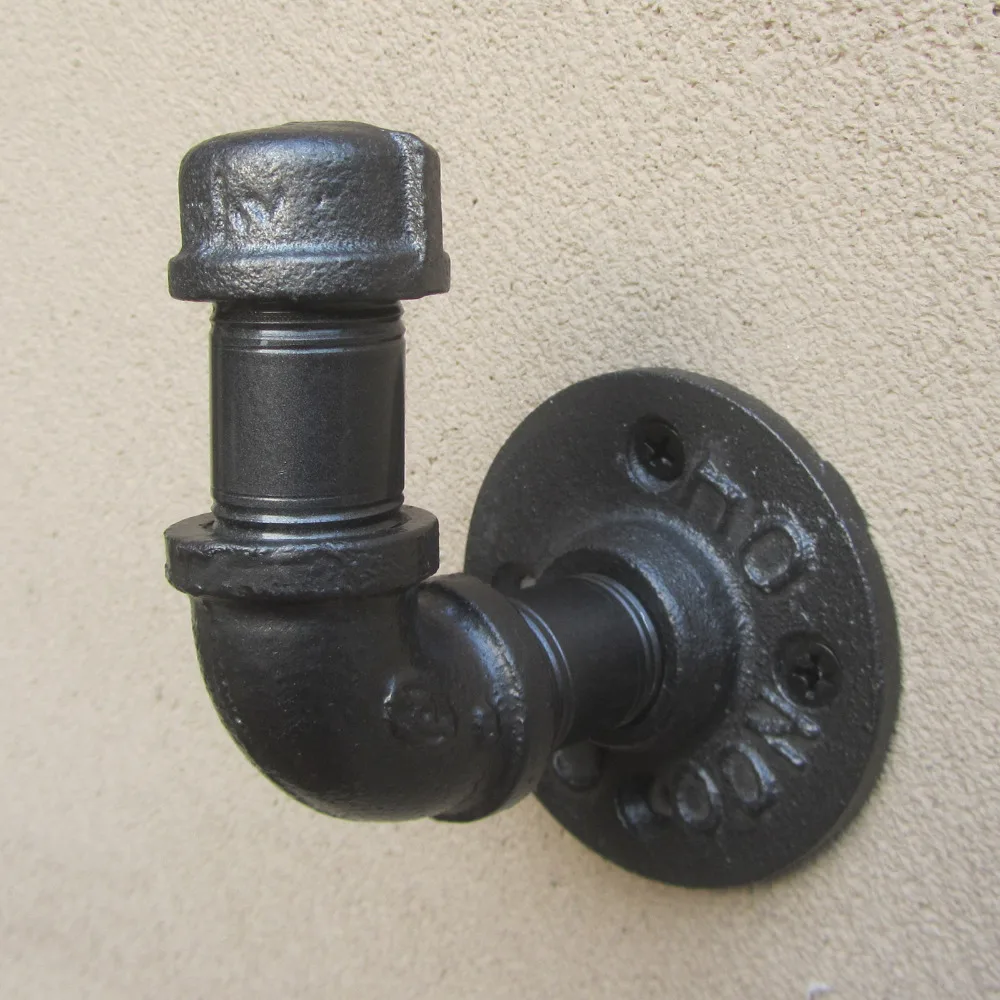 Промышленный настенный крючок 1/2 дюйма с металлической трубкой для пальто