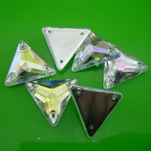 Акриловый 16 мм треугольный набор лица прозрачные и AB смолы