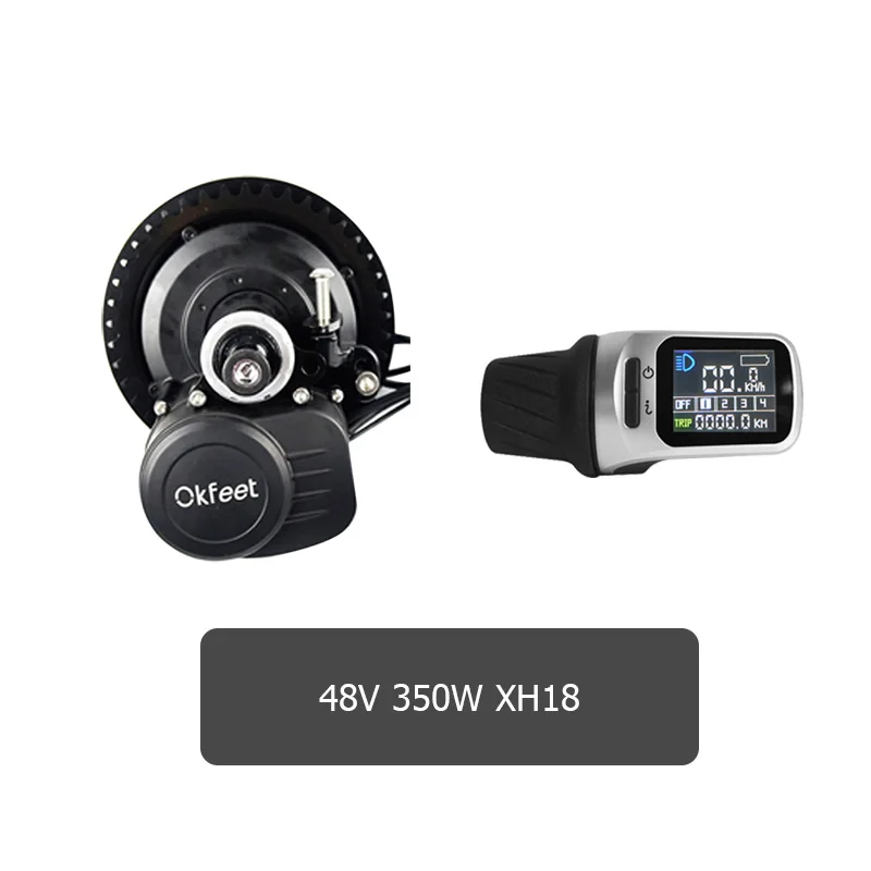 48v350w XH18 Tsdz2 Tongsheng 36V 48V 250W 350W 500W звездочка цепной передачи Mid приводной двигатель электрический велосипед, фара для электровелосипеда в Conversion Kit с Батарея - Цвет: 48v350w XH18