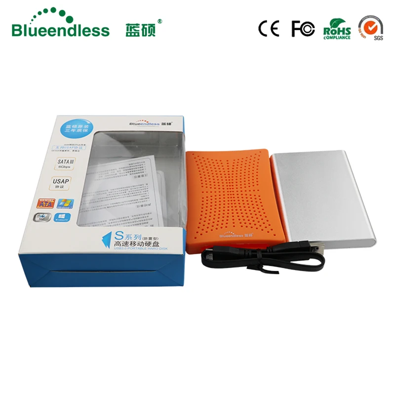 Высокоскоростной 5gbps синий/оранжевый HDD SSD корпус с 320G емкостью жесткий диск 2 5 SATA