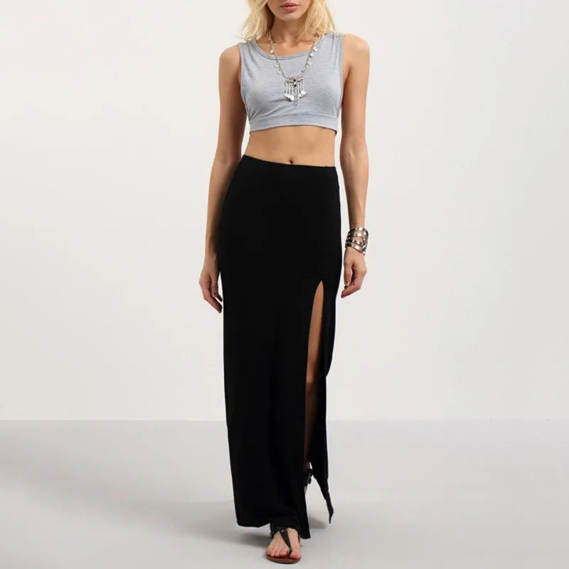 Сексуальные длинные юбки-карандаш Женская деловая Рабочая Юбка офисная юбка с