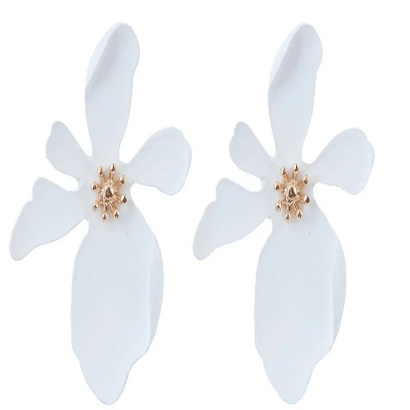 Новый дизайн модные ювелирные изделия элегантные серьги с большим двойным