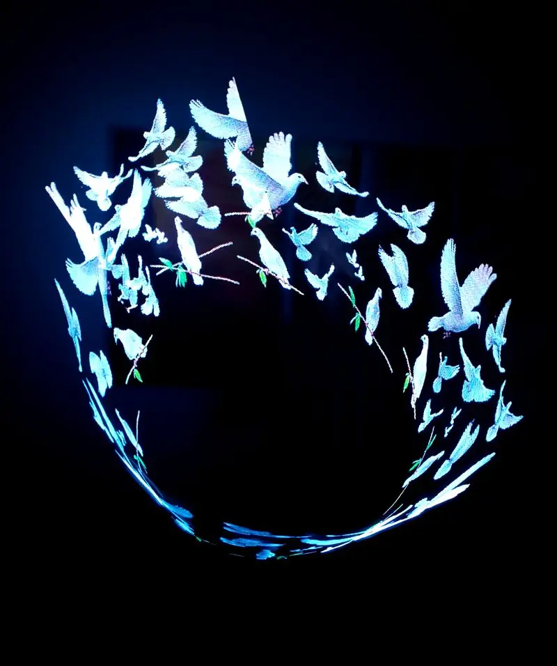 Светодиодный пиксель poi, 1 палка, HD 2*200 пикселей poi, полноцветный светодиодный нунчак, программируемый poi