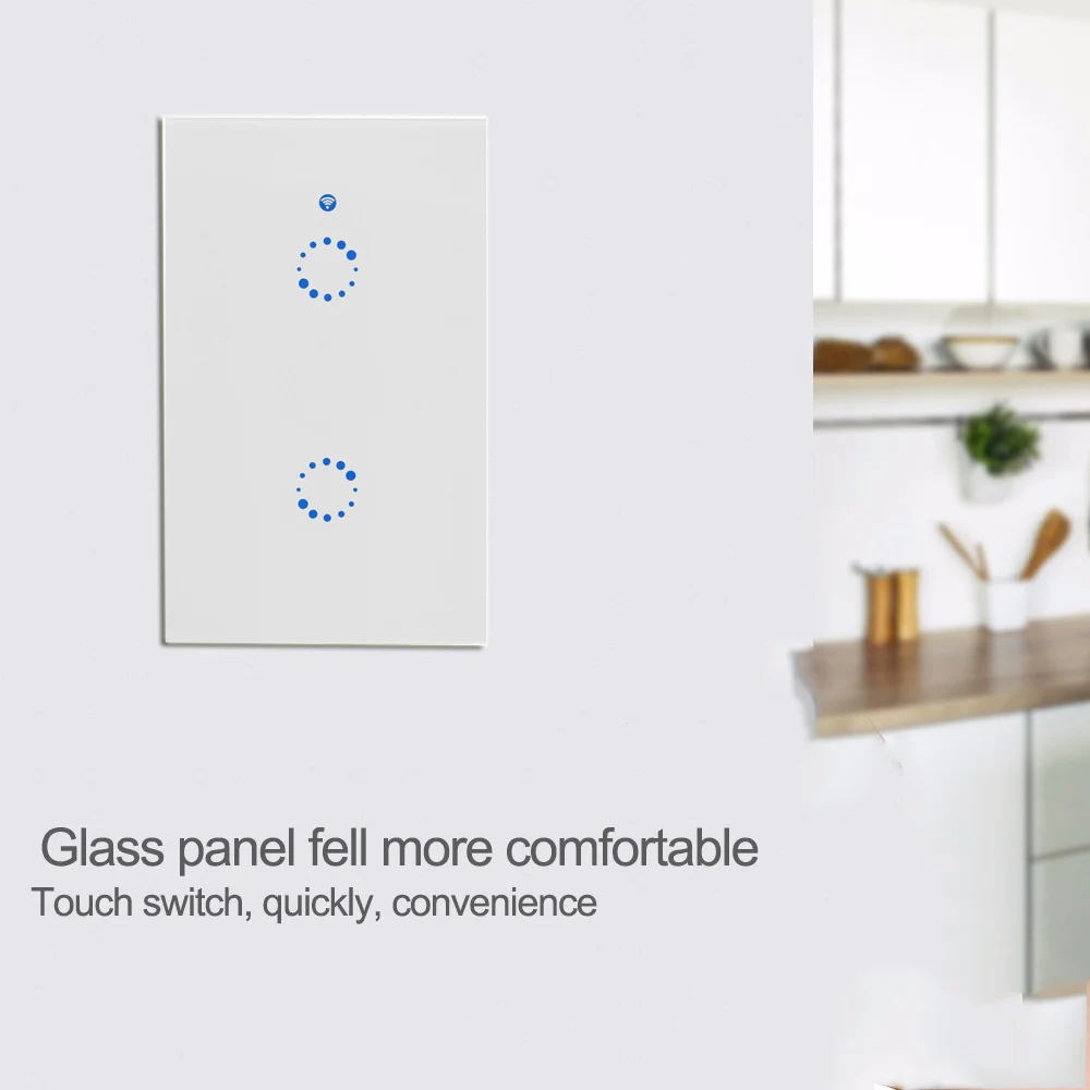 10 шт. Sonoff T1 нам 1/2/3 Smart Wi Fi настенный выключатель света/Wifi/315RF/APP пульт