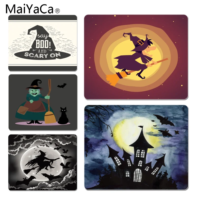 

MaiYaCa The Witches Say Boo and Scary on mouse pad gamer play mats Size for 25X29cm Gaming Mousepads