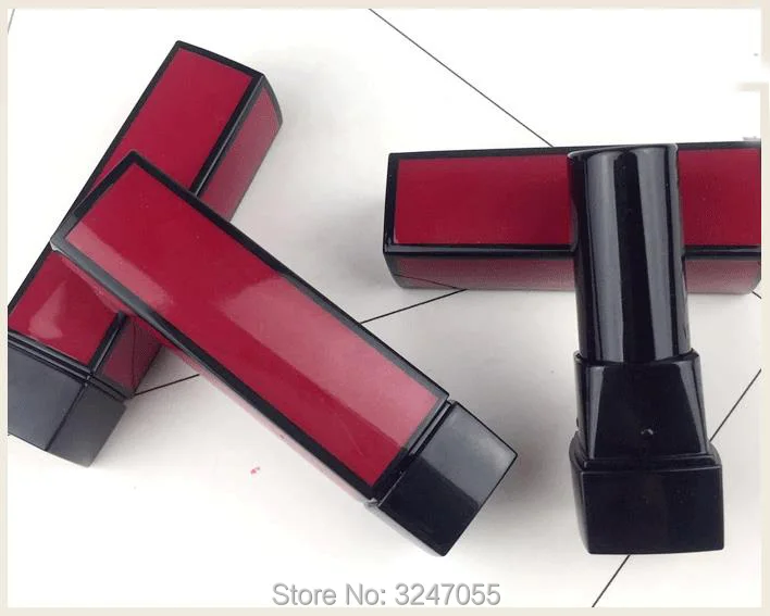 Пустые Квадратные высококлассные тюбики для помады 20 шт./лот 50 12 1 мм пластиковый