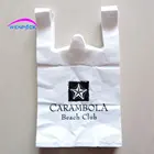 32x20x10 см пользовательский печатный логотип для покупок жилет ручка пластиковая подарочная сумка