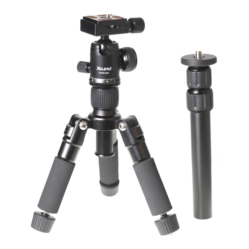 FM5S and XM-263A XILETU FM5S-MINI легкий алюминиевый штатив Настольный Мини дорожный штатив с шаровой головкой 360 градусов для цифровой камеры - Цвет: FM5S and XM-263A