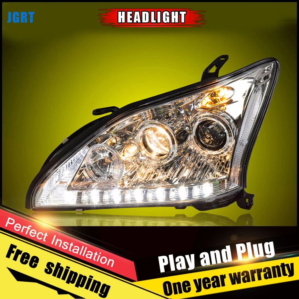 2 шт. светодиодный Автомобильные светодиодные фары для Lexus RX350 2004-2009 RS350 |