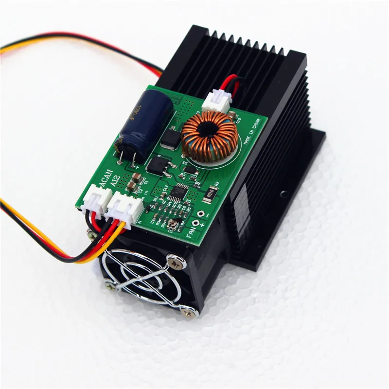 Мощный лазерный гравировальный модуль 450 нм Синяя лазерная головка