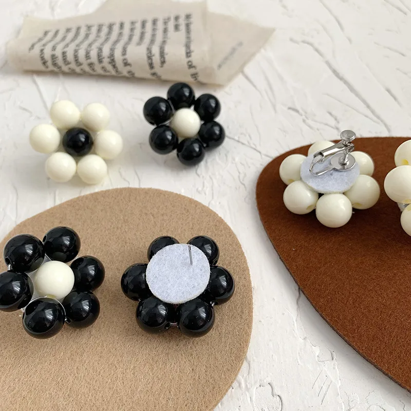 Новые французские солнечные Цветочные Винтажные серьги гвоздики нанизанные