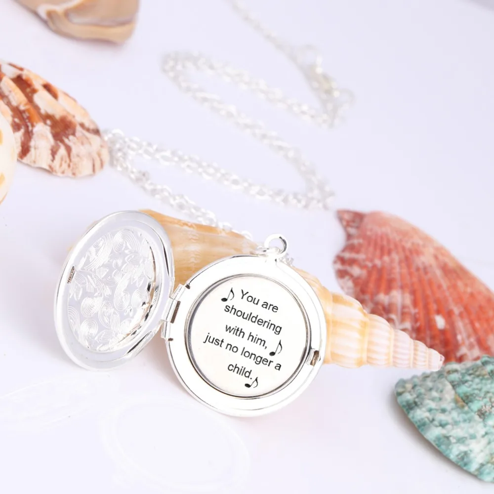 Вы Shouldering с ним ожерелье женщин кулон для девочек открывающаяся Фаза коробка