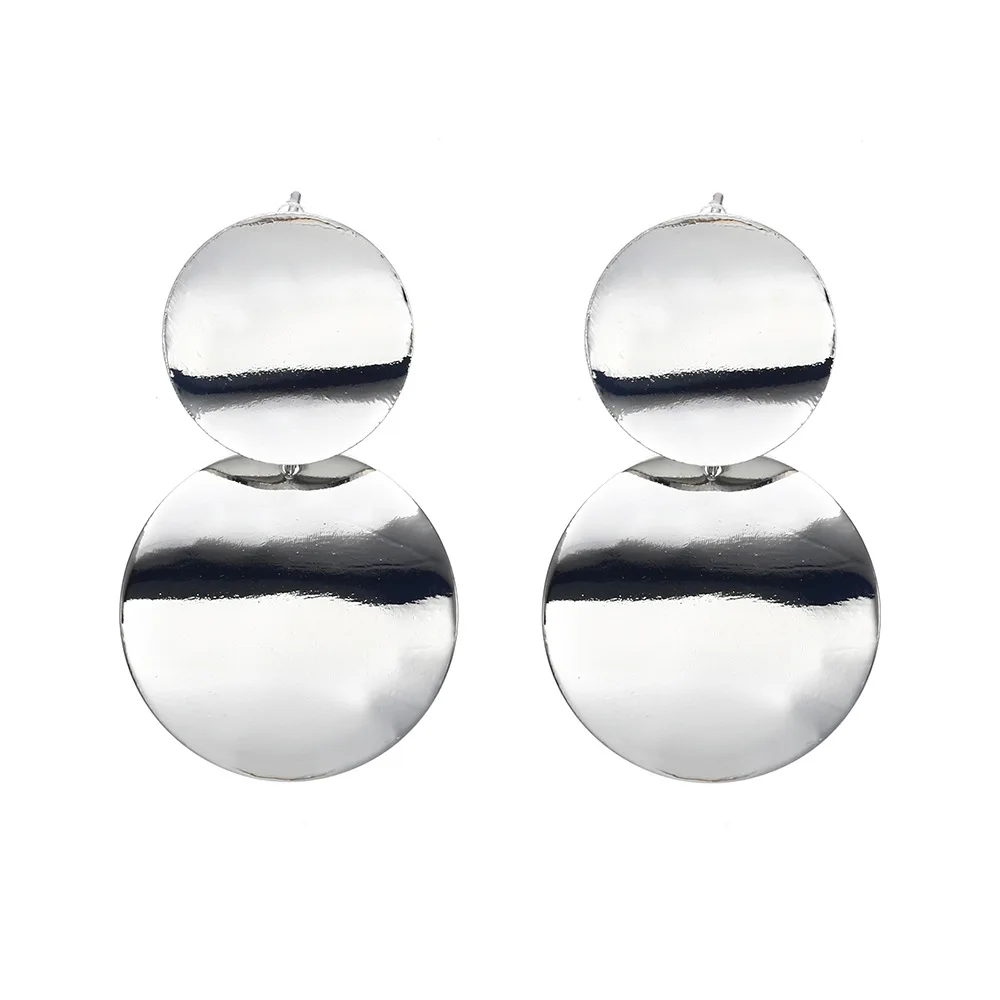 Горячая новинка 2018 золотые серебряные цветные массивные геометрические круглые