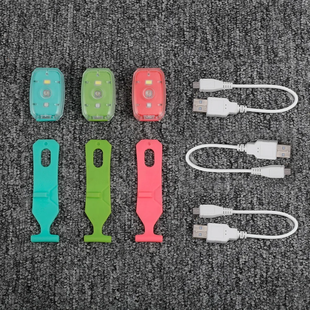 EverBrite велосипедный светильник USB Перезаряжаемый светодиодный светильник безопасности 3-pack Супер яркий велосипедный задний светильник для бегунов домашних животных