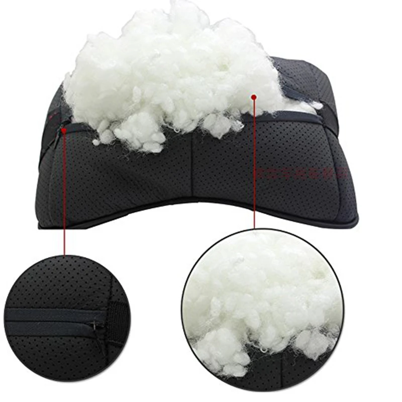 Кожаная подушка для подголовника автомобиля шеи сиденья Mazda Land Rover Infiniti VW Volkswagen