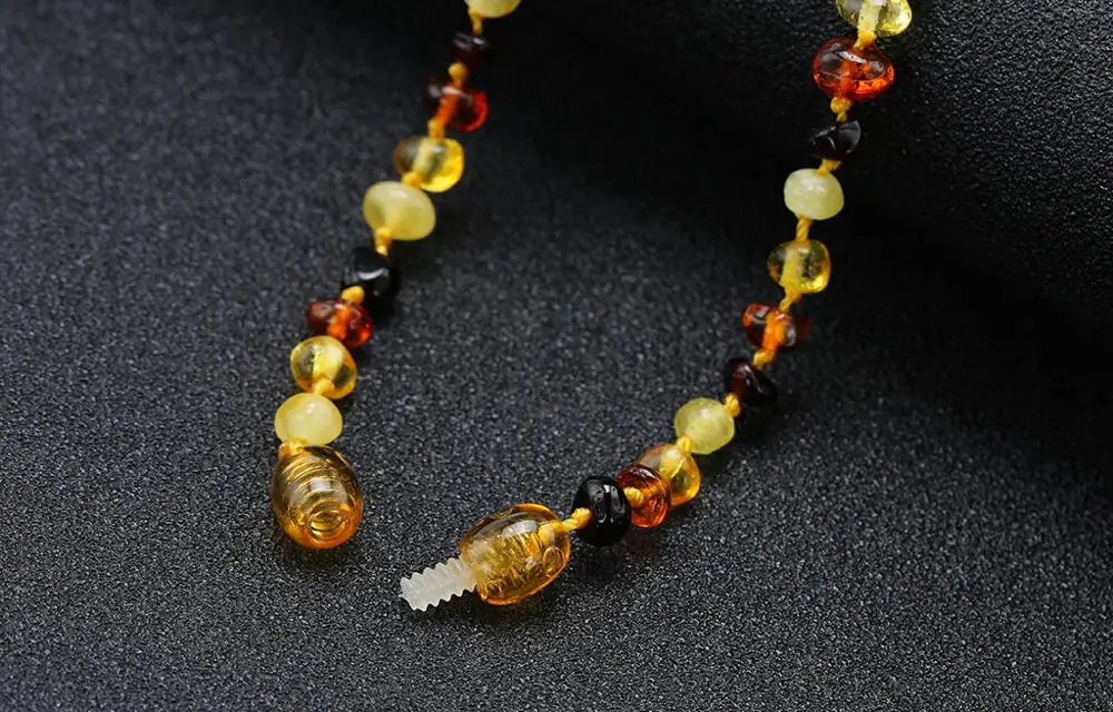 Ожерелье для прорезывания зубов из балтийского янтаря/браслет детей размером 14 35