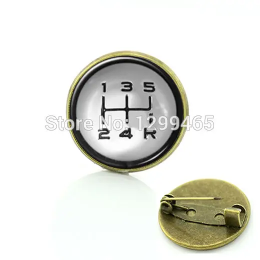 Броши с ручной коробкой передач рекламная булавка переключением арт-Рисунок