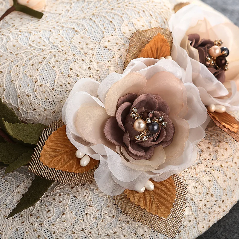 Новые винтажные Свадебные шапки и вуалетки цвета шампанского опт ZH007|bridal hats|vintage